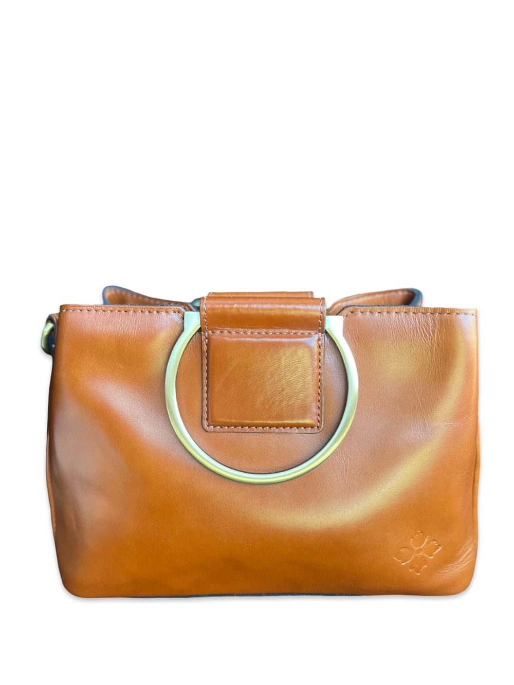 Patricia Nash Empoli Convertible Crossbody Handbag - Tan Heritage Leather - Picture 5 of 14